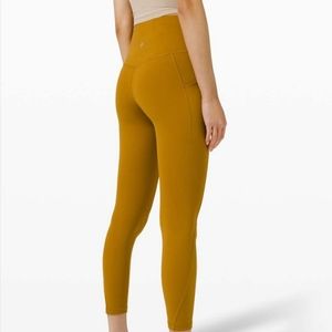 Lululemon Align High Rise Pockets 25" Gold spice
